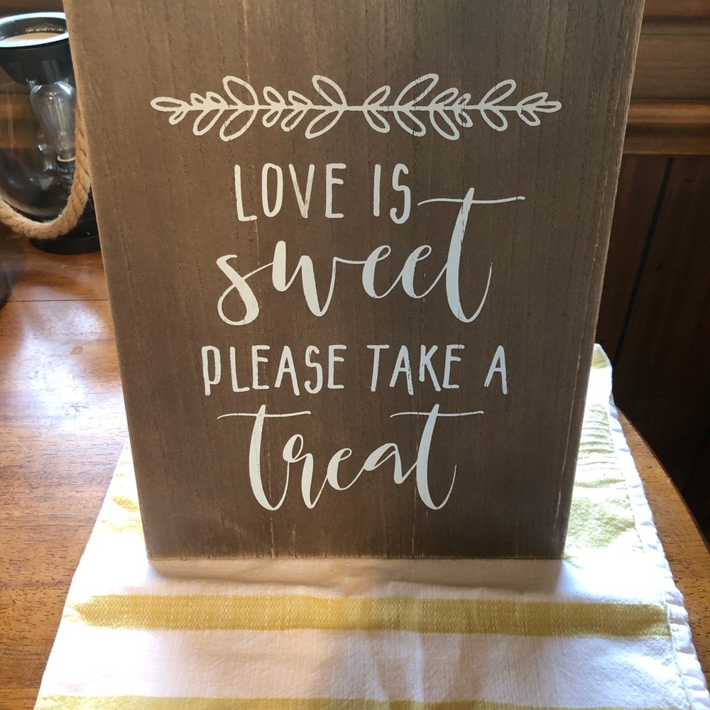 Rustic Wedding Favor Decoration Sign